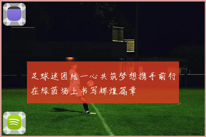 足球迷团结一心共筑梦想携手前行在绿茵场上书写辉煌篇章